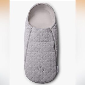 Cozy Gray Quilted Baby Sleeping Bag